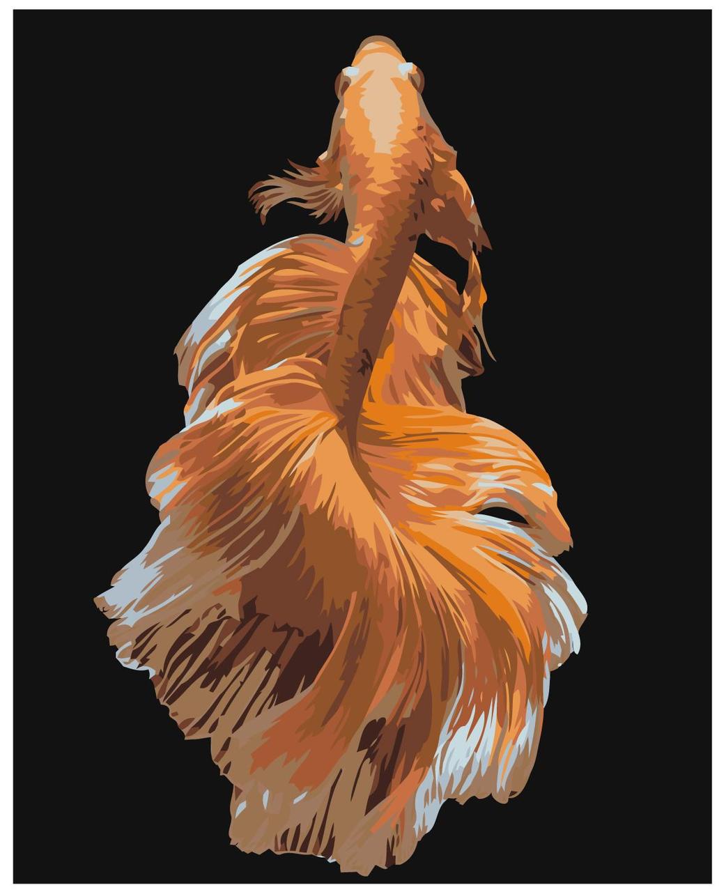 Картина по номерам Золотая рыбка 40 x 50 | Z-AB282 | SLAVINA - фото 1 - id-p196789437