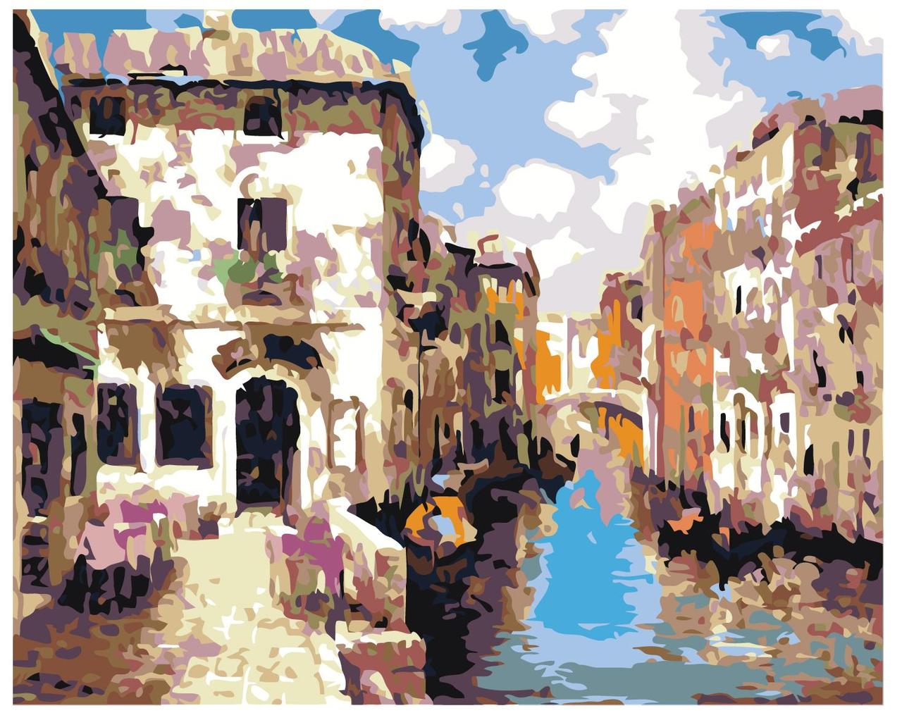 Картина по номерам Кафе в Венеции 40 x 50 | W124 | SLAVINA