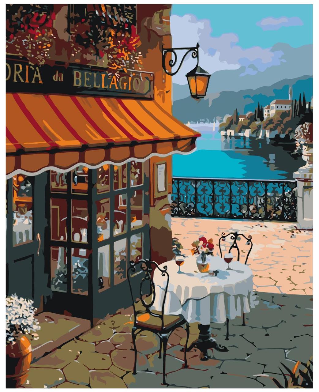 Картина по номерам Кафе у моря Роберт Пежман 40 x 50 | RP12 | SLAVINA - фото 1 - id-p196789453