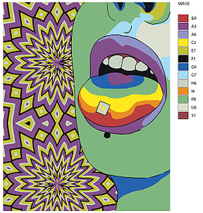 Картина по номерам Оптическая иллюзия 40 x 50 | WA10 | SLAVINA, фото 2