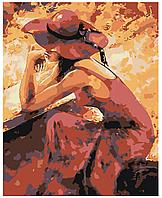 Картина по номерам Леди в красном Эмерико Имре Тот 40 x 50 | EM02 | SLAVINA