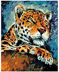 Картина по номерам Леопард Леонид Афремов 40 x 50 | LA35 | SLAVINA