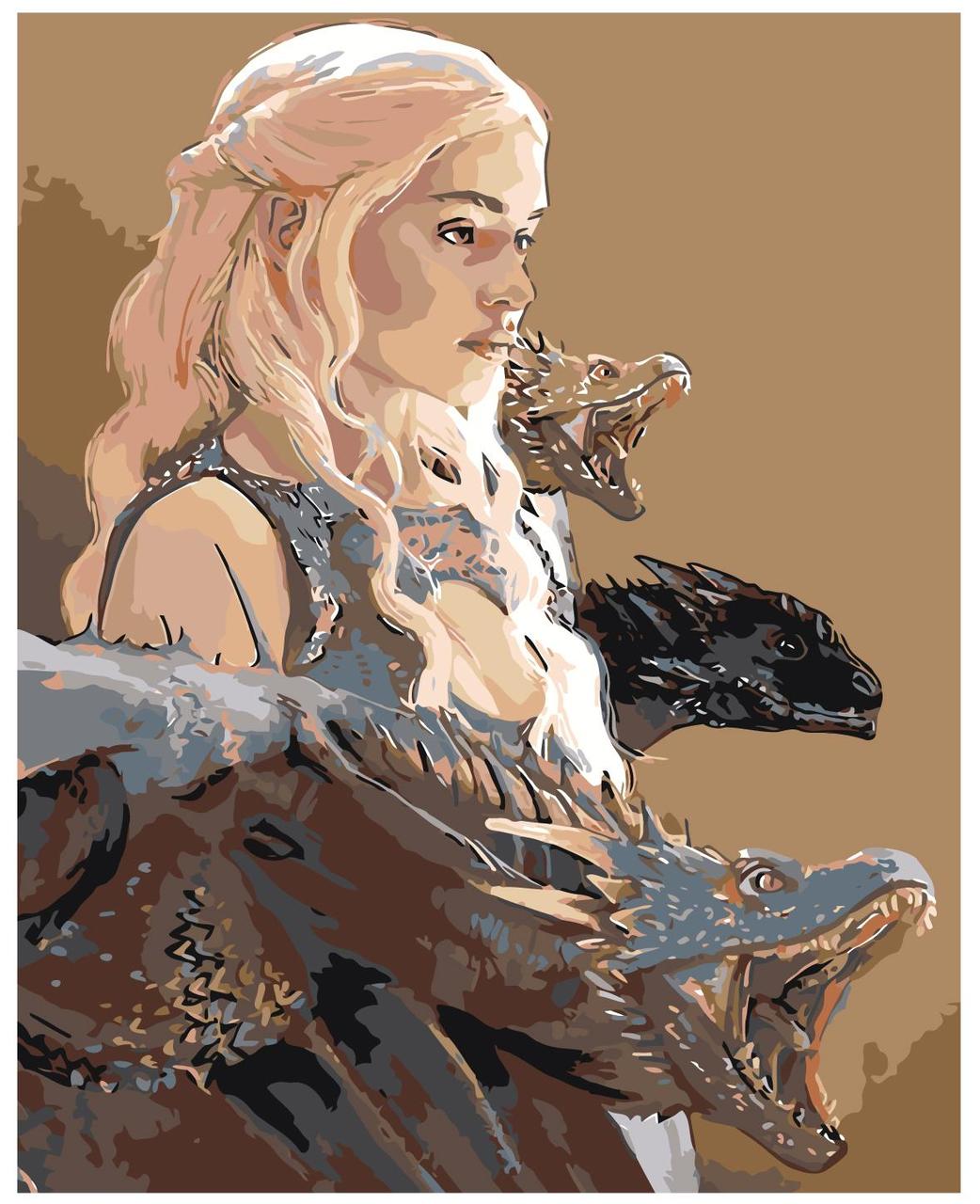 Картина по номерам Мать драконов  40 x 50 | ARTH-AH106 | SLAVINA
