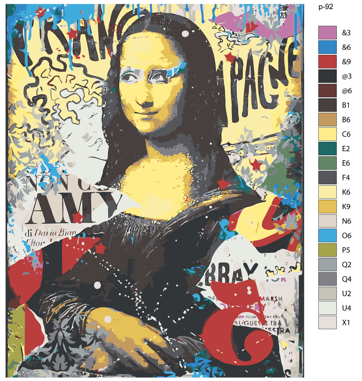 Картина по номерам Мона Лиза 40 x 50 | IIIR-p-92 | SLAVINA - фото 2 - id-p196789539