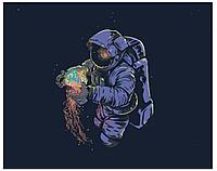 Картина по номерам Космонавт с медузой 40 x 50 | IIIR-P-3 | SLAVINA