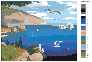Картина по номерам Морской пейзаж 40 x 50 | KRYM-CR05 | SLAVINA, фото 2