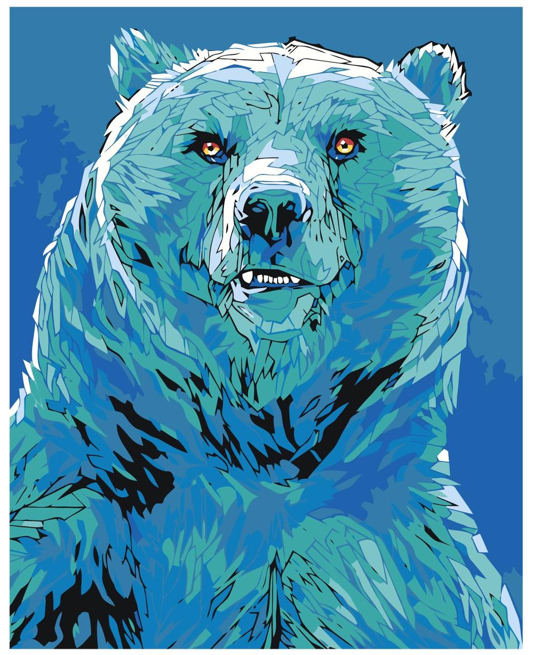 Картина по номерам Медведь 40 x 50 | FU95 | SLAVINA - фото 1 - id-p196790572