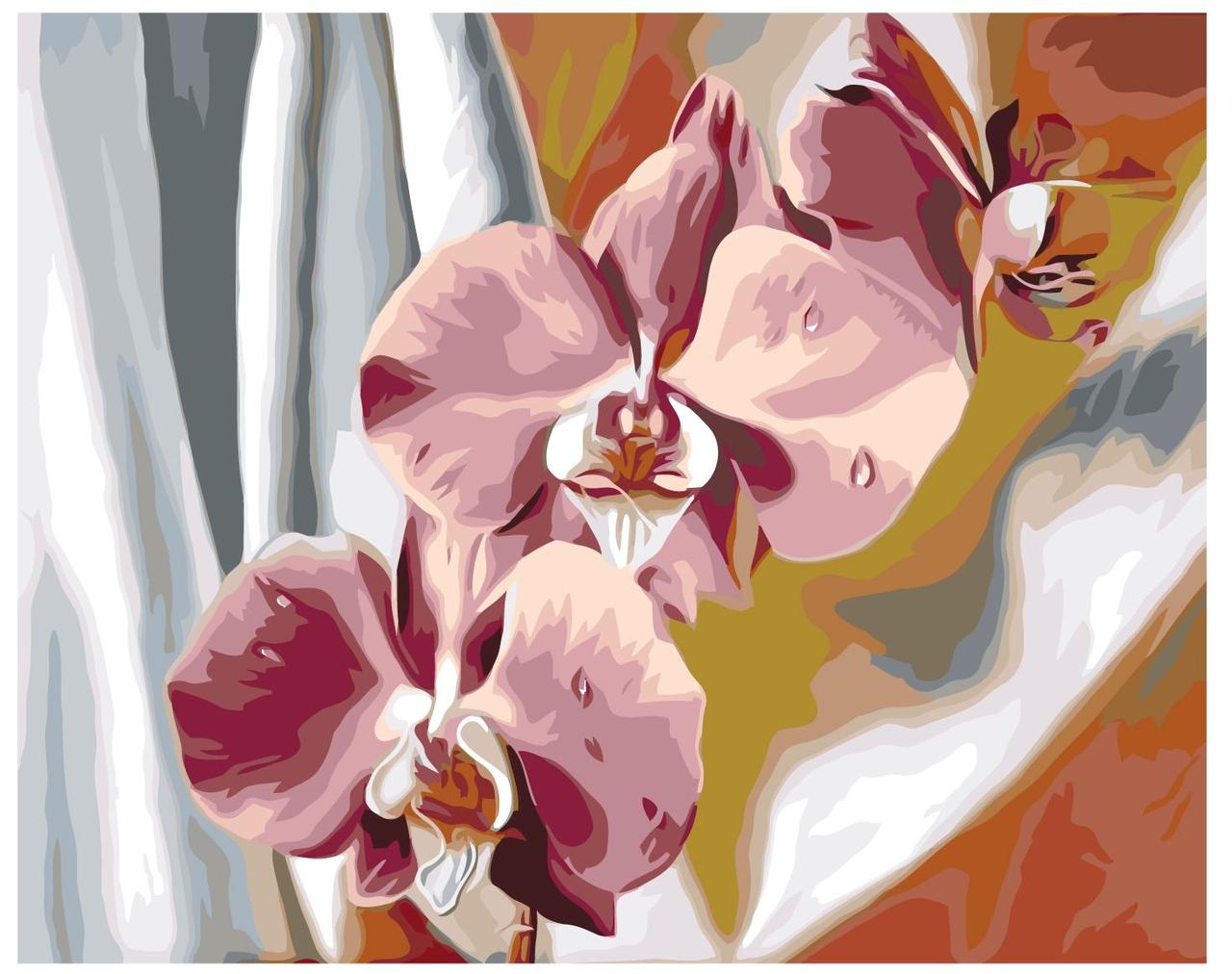 Картина по номерам Розовая орхидея 40 x 50 | F47 | SLAVINA - фото 1 - id-p196790587