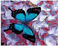 Картина по номерам Бабочка и цветы 40 x 50 | F58 | SLAVINA