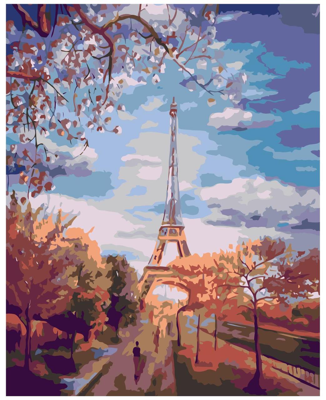Картина по номерам Осень в Париже 40 x 50 | FR04 | SLAVINA - фото 1 - id-p196789598