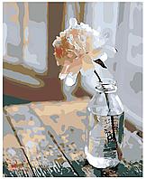 Картина по номерам Пион в бутылке 40 x 50 | KTMK-04497 | SLAVINA