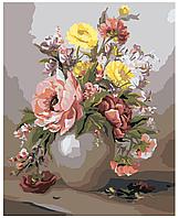Картина по номерам Цветы в вазе 40 x 50 | Z-AB578 | SLAVINA