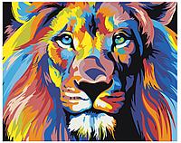Картина по номерам Радужный лев 40 x 50 | PA03 | SLAVINA