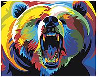 Картина по номерам Радужный медведь 40 x 50 | PA04 | SLAVINA
