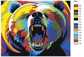 Картина по номерам Радужный медведь 40 x 50 | PA04 | SLAVINA, фото 2