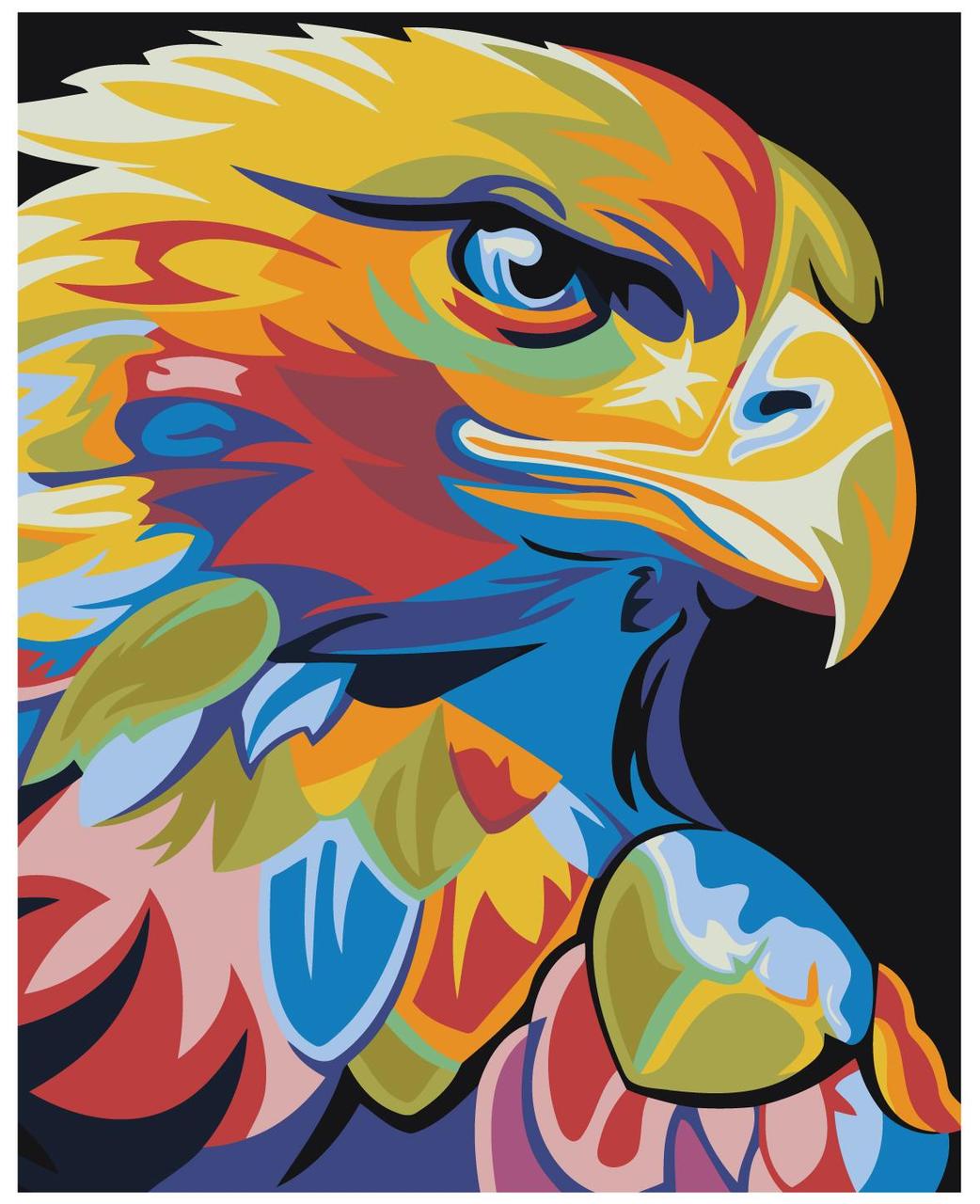 Картина по номерам Радужный орел 40 x 50 | PA01 | SLAVINA