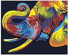 Картина по номерам Радужный слон 40 x 50 | PA06 | SLAVINA