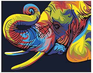 Картина по номерам Радужный слон 40 x 50 | PA06 | SLAVINA, фото 2