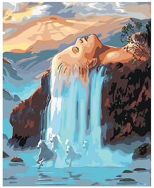 Картина по номерам Девушка-водопад 40 x 50 | KTMK-89360 | SLAVINA, фото 2