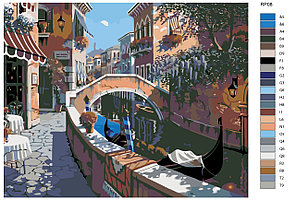 Картина по номерам Раннее утро Венеции Роберт Пежман 40 x 50 | RP08 | SLAVINA, фото 2