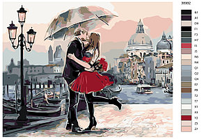 Картина по номерам Поцелуй в Венеции 40 x 50 | KTMK-36982 | SLAVINA, фото 2