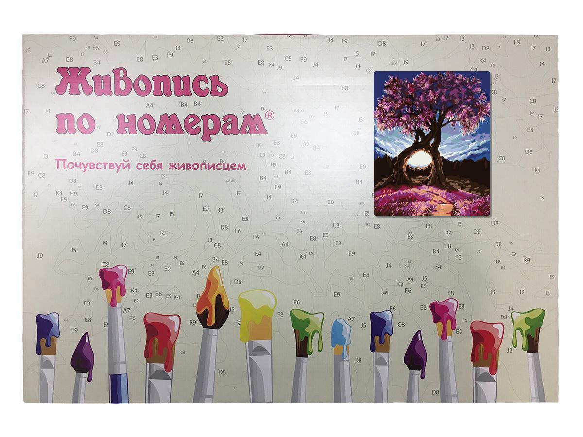 Картина по номерам Розовое дерево 40 x 50 | KTMK-27223 | SLAVINA - фото 3 - id-p196789689