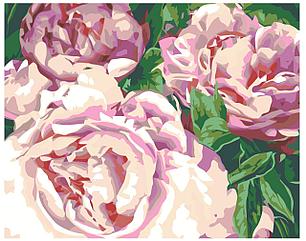 Картина по номерам Розовые цветы 40 x 50 | ELLU19 | SLAVINA, фото 2