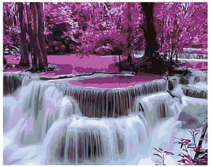 Картина по номерам Розовый водопад 40 x 50 | KTMK-86441 | SLAVINA, фото 2