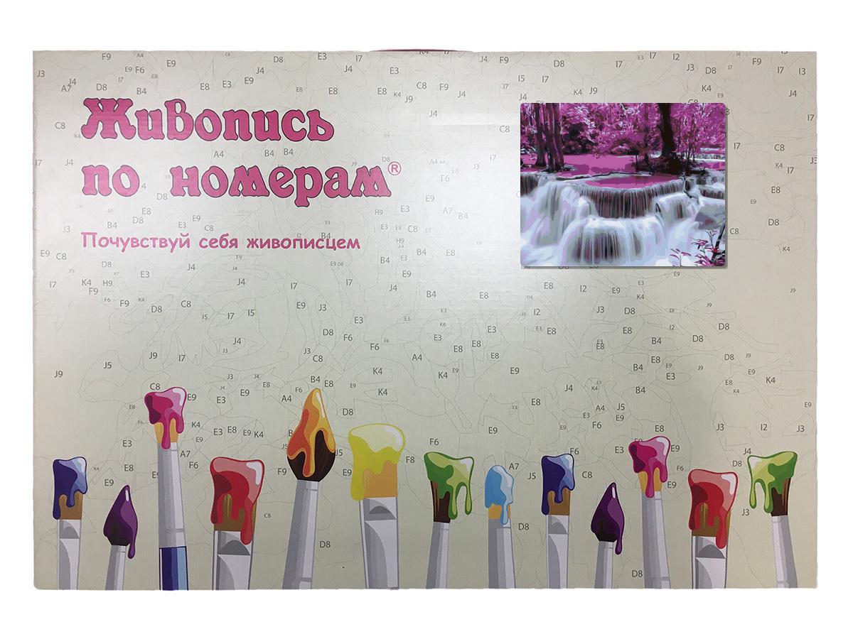 Картина по номерам Розовый водопад 40 x 50 | KTMK-86441 | SLAVINA - фото 3 - id-p196790691