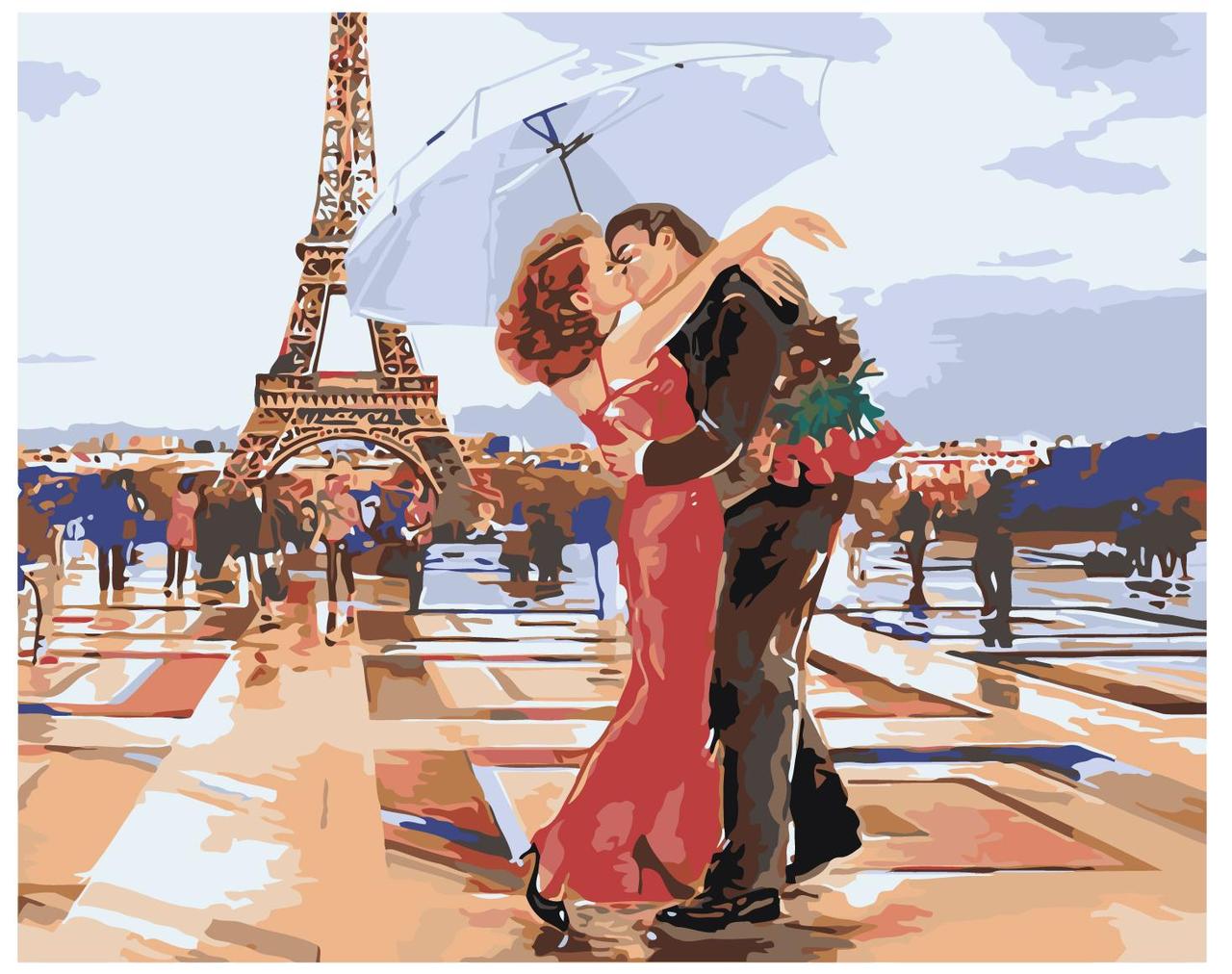 Картина по номерам Романтика в Париже 40 x 50 | ARTH-AH41 | SLAVINA - фото 1 - id-p196789693