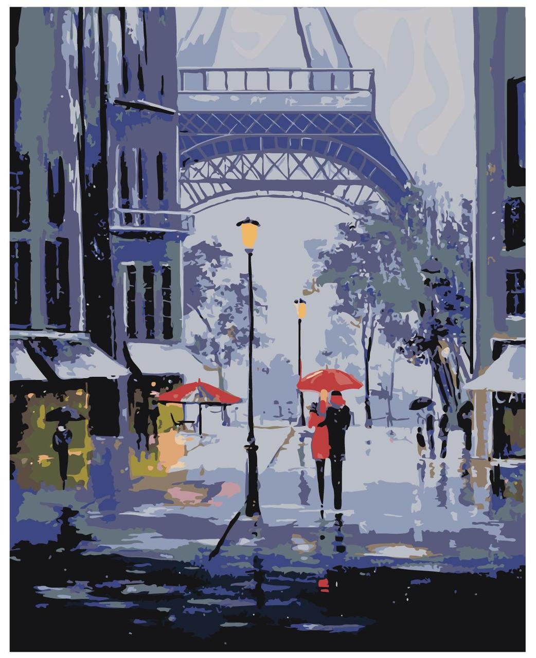 Картина по номерам Романтика в Париже 40 x 50 | FR10 | SLAVINA - фото 1 - id-p196789694