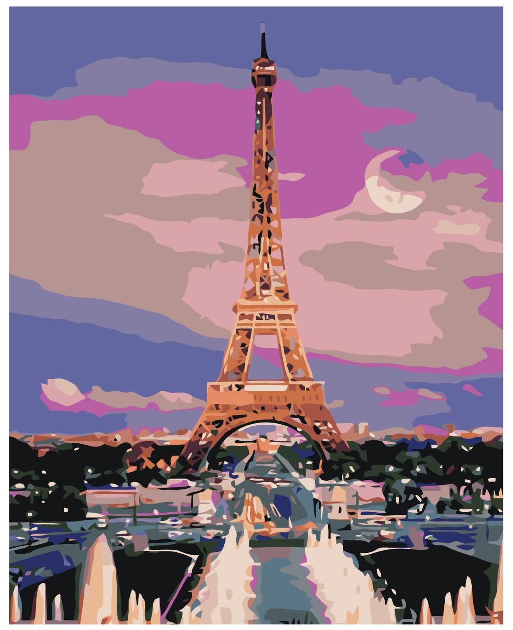 Картина по номерам Полночь в Париже 40 x 50 | KTMK-77526 | SLAVINA - фото 1 - id-p196790698