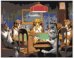 Картина по номерам Собаки, играющие в покер 40 x 50 | ARTH-ah0057V | SLAVINA