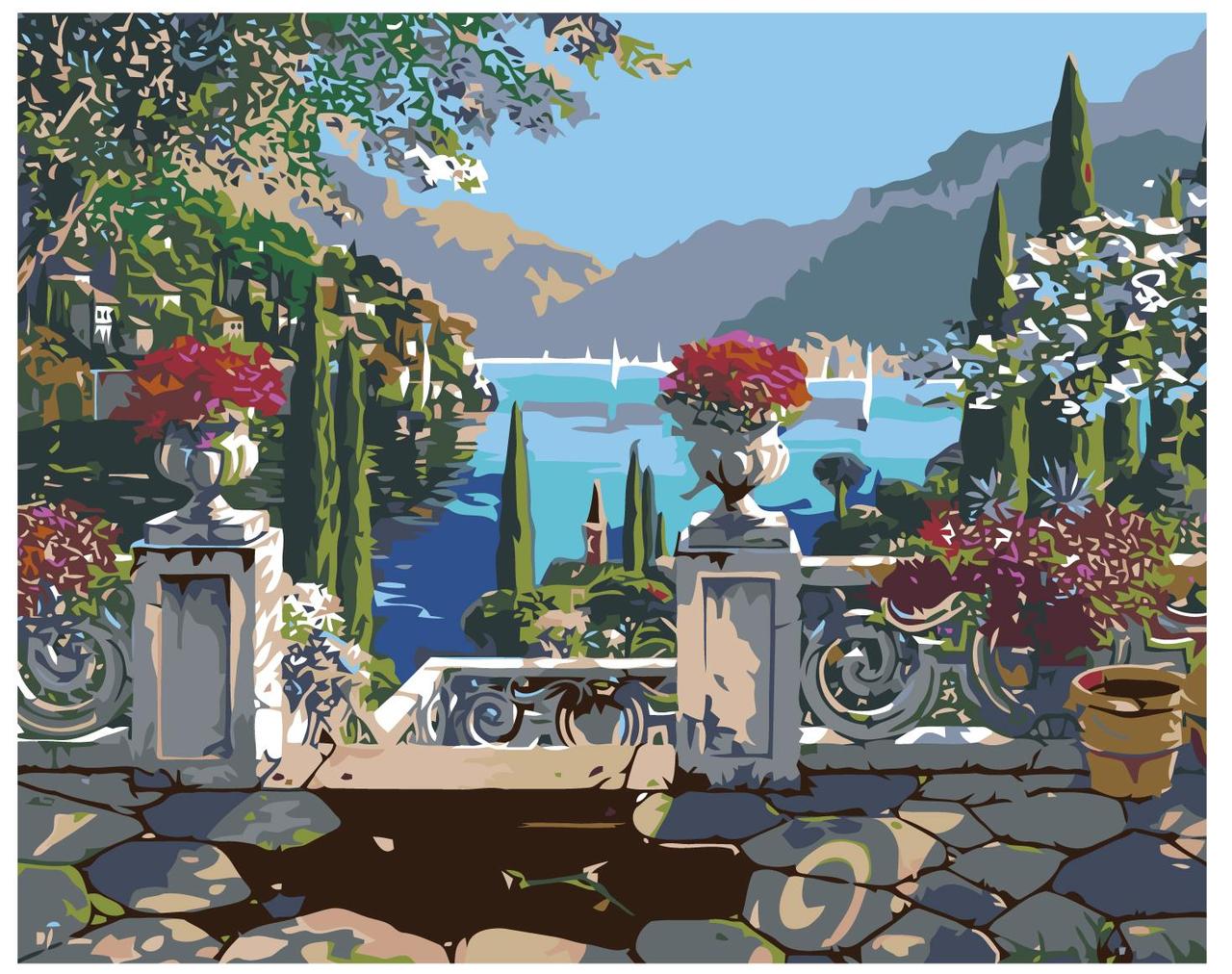 Картина по номерам Средиземноморский пейзаж Роберт Пежман 40 x 50 | RP01 | SLAVINA