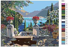 Картина по номерам Средиземноморский пейзаж Роберт Пежман 40 x 50 | RP01 | SLAVINA, фото 2