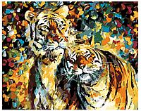 Картина по номерам Тигры Леонид Афремов 40 x 50 | LA33 | SLAVINA