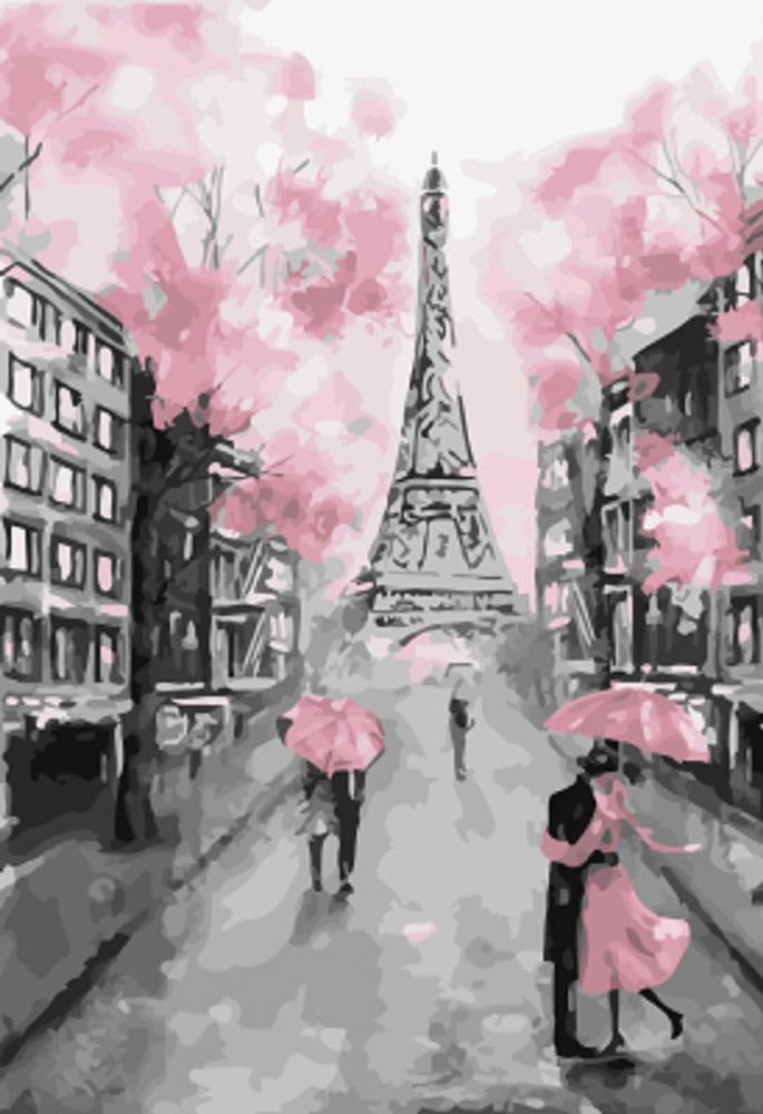 Картина по номерам Весенний Париж 40 x 50 | KTMK-455721 | SLAVINA
