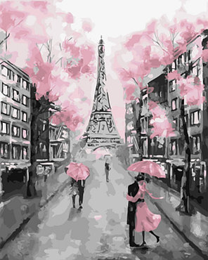 Картина по номерам Весенний Париж 40 x 50 | KTMK-455721 | SLAVINA, фото 2