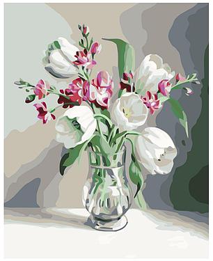 Картина по номерам Тюльпаны 40 x 50 | KTMK-68476 | SLAVINA, фото 2