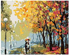 Картина по номерам Осенняя прогулка влюбленных 40 x 50 | KTMK-445741 | SLAVINA