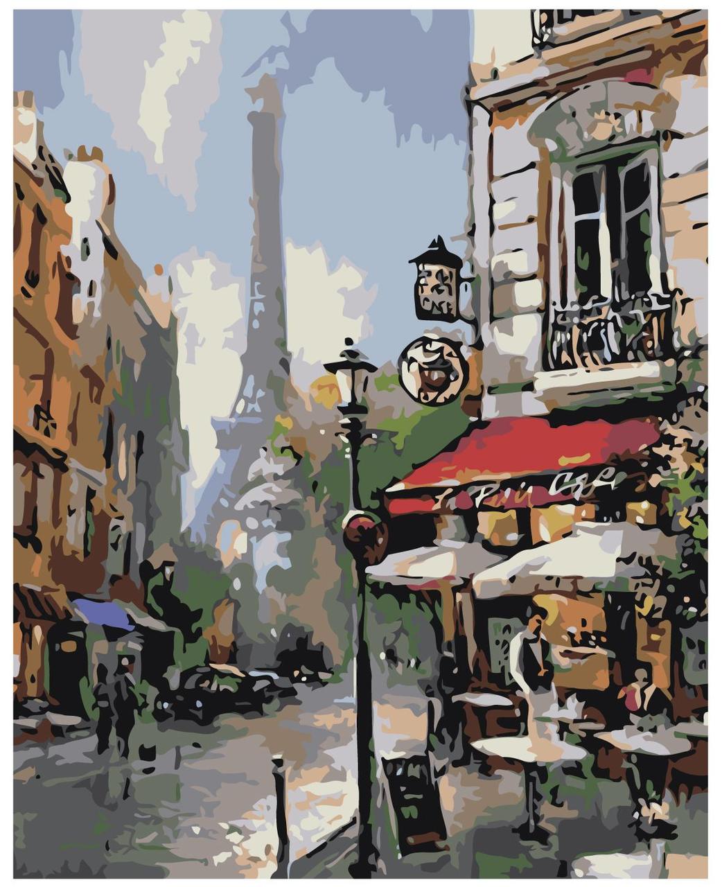 Картина по номерам Улицы Парижа Брент Хейтон 40 x 50 | BH11 | SLAVINA - фото 1 - id-p196789775