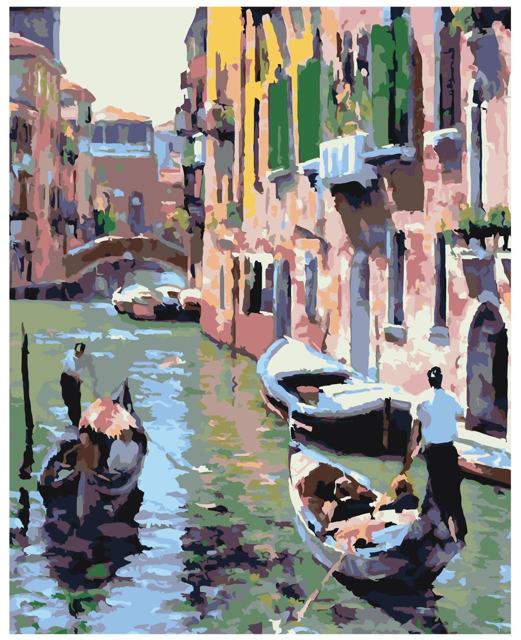 Картина по номерам Улочки Венеции 40 x 50 | W347 | SLAVINA