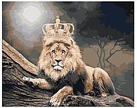 Картина по номерам Царь зверей 40 x 50 | IIIR-p-237 | SLAVINA