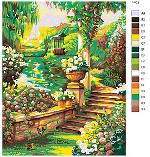 Картина по номерам Цветущий сад 40 x 50 | PP01 | SLAVINA, фото 2