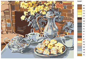 Картина по номерам Чай с вкусняшками 40 x 50 | RA067 | SLAVINA, фото 2