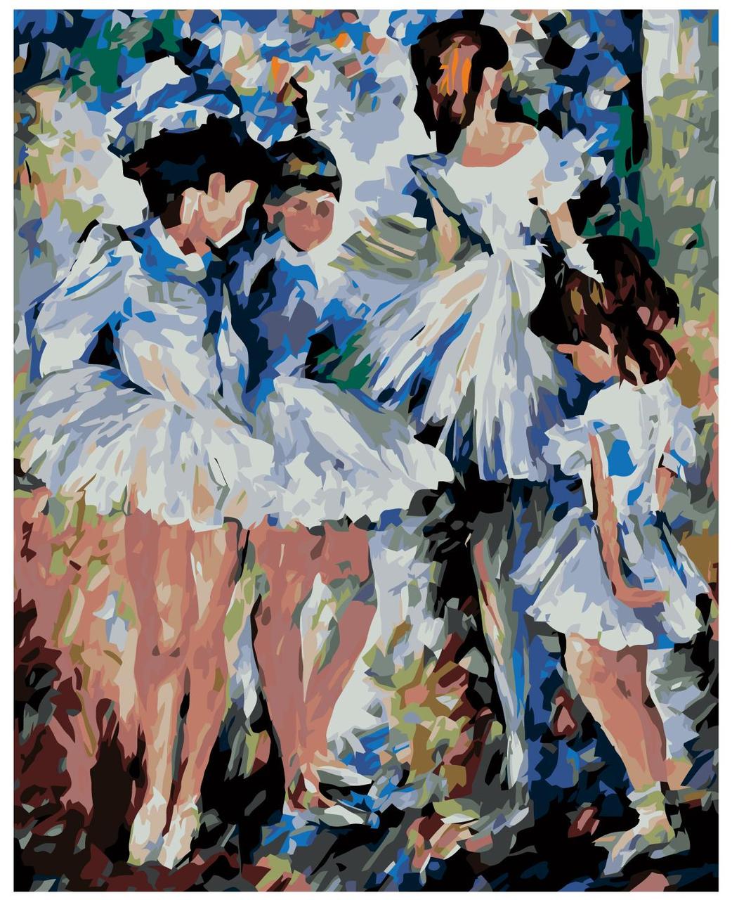 Картина по номерам Юные балерины Леонид Афремов 40 x 50 | LA48 | SLAVINA - фото 1 - id-p196789820