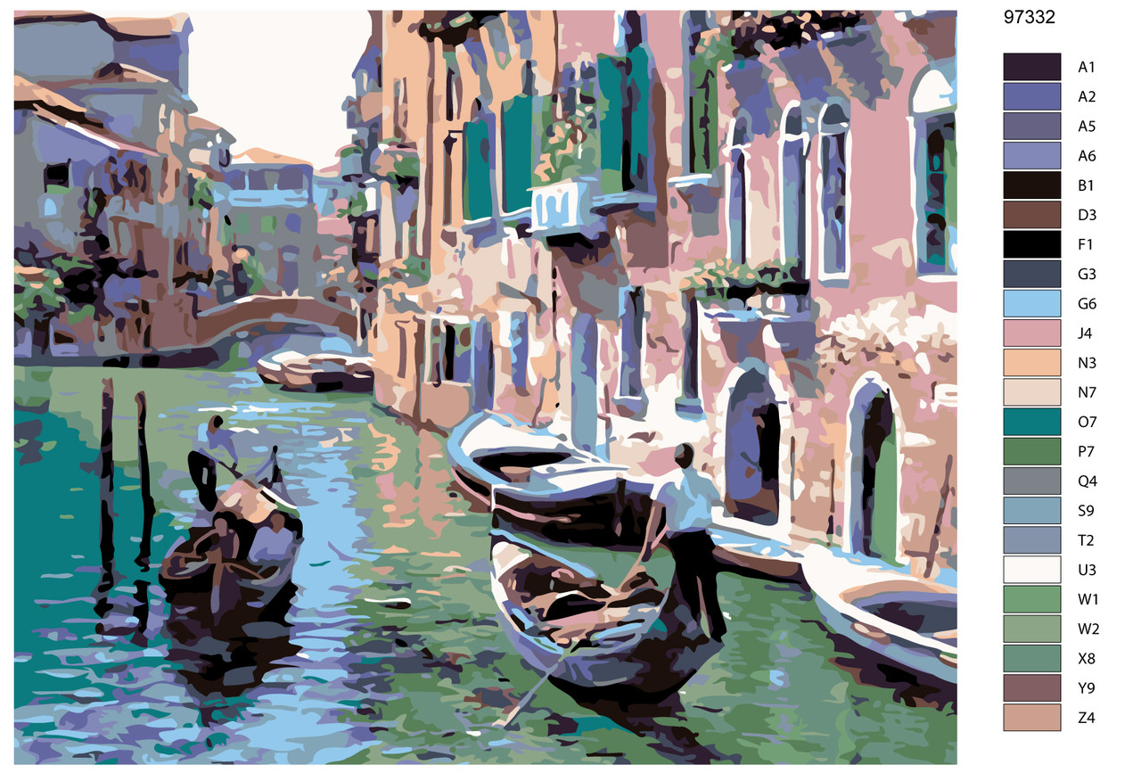 Картина по номерам Солнечный день в Венеции 40 x 50 | KTMK-97332 | SLAVINA - фото 2 - id-p196790831