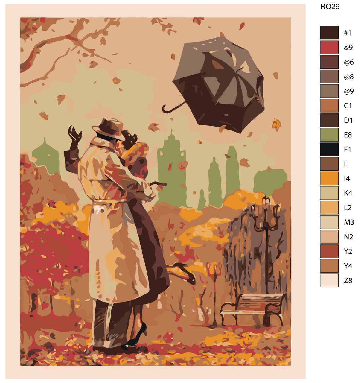 Картина по номерам Осенняя романтика 40 x 50 | RO26 | SLAVINA - фото 2 - id-p196789827