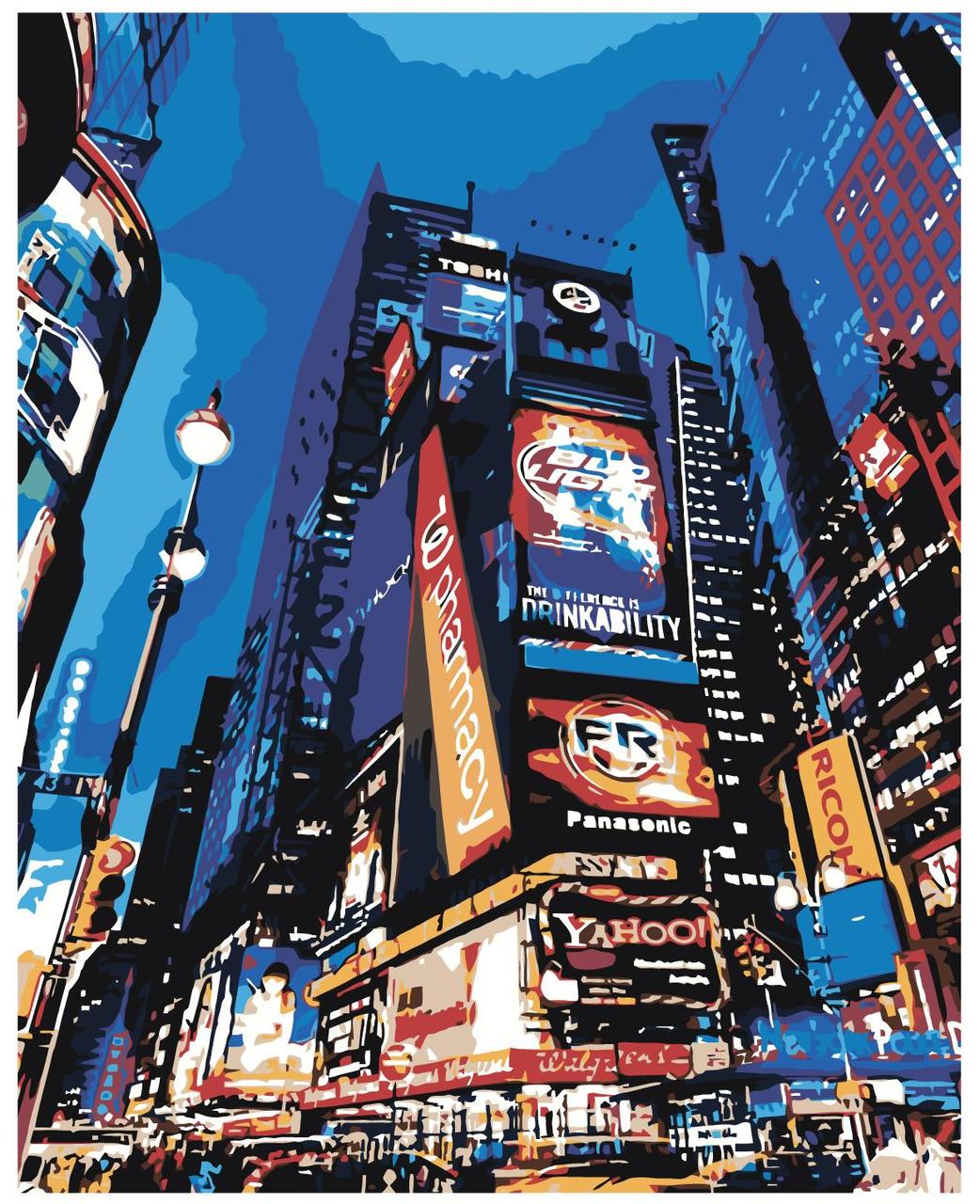 Картина по номерам Таймс сквер, Нью-Йорк 40 x 50 | Z-Z101523 | SLAVINA