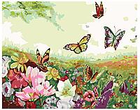 Картина по номерам Бабочки в поле 40 x 50 | KTMK-79518 | SLAVINA